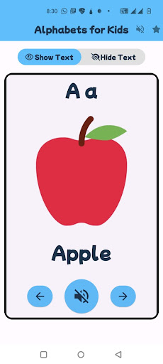 Alphabet Flashcard for Kids Screen 2