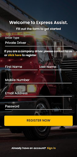 Express Assist Driver Screen 3