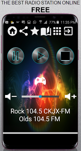 Android application Rock 104.5 CKJX-FM Olds 104.5 screenshort