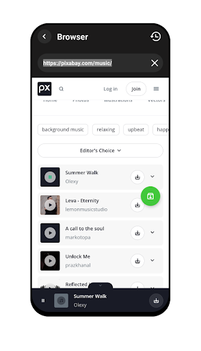 Music Downloader Player Effect Screen 2