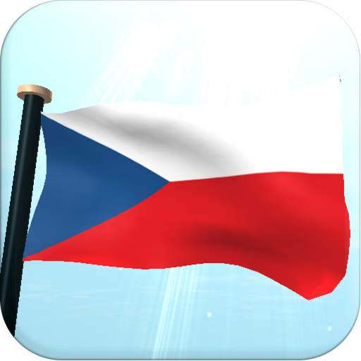 Czech Republic Flag 3D logo