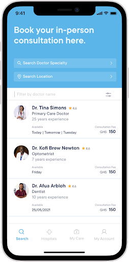 besaCare Screen 2