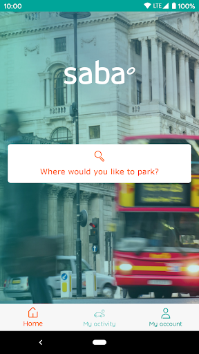 Android application Saba Parking UK screenshort