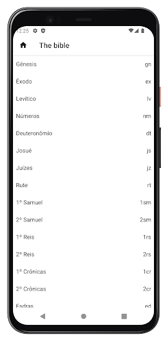 Android application Bíblia Sagrada screenshort