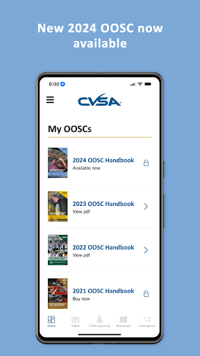 Android application CVSA Out-of-Service Criteria screenshort