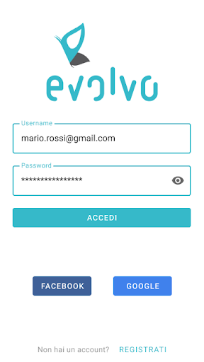 Android application Evolvo screenshort