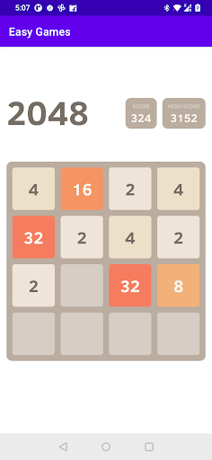 Easy games: 2048, Snake, word Screen 2