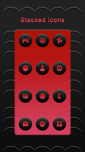 Android application Stacked Red Icons screenshort