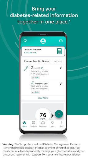 Android application TempoSmart screenshort