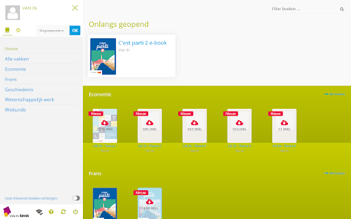 Android application VAN IN kiosk screenshort