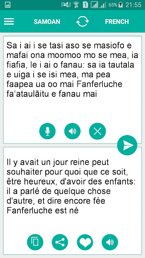 Samoan French Translator Screen 2