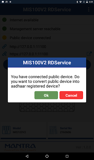 MIS100V2 RDService Screenshot 4 - AppWisp.com