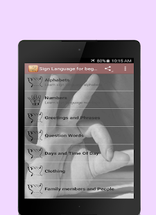 Sign Language for Beginners Screenshot