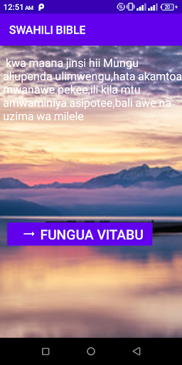 Swahili Bible _Biblia Takatifu Screen 2