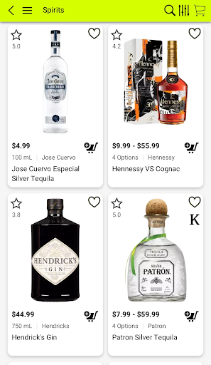 Android application Buzz Liquor screenshort