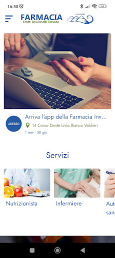 Android application Farmacia Invernelli screenshort