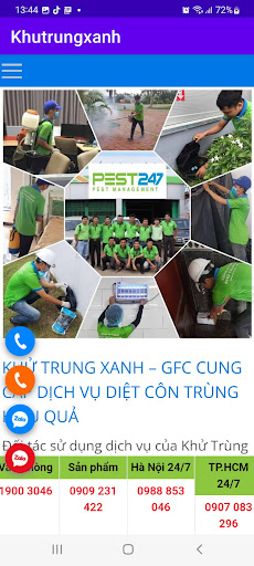 Android application Khutrungxanh screenshort