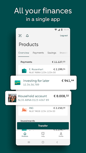 Screenshot of ABN AMRO