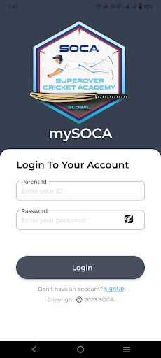 Android application MySOCA screenshort