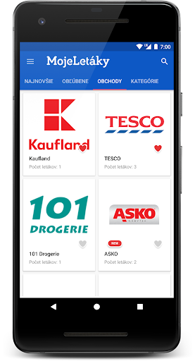 Android application Letáky – akciové letáky, akcie screenshort