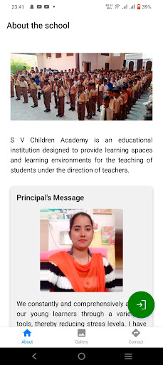 Android application S V Children Academy screenshort