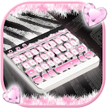 Feather Keyboard Pink Zebra Theme icon