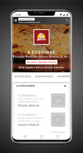 Android application 4 Esquinas screenshort