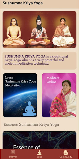 Android application Sushumna Kriya Yoga screenshort