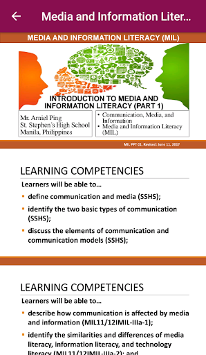 Media and Information Literacy Screen 2