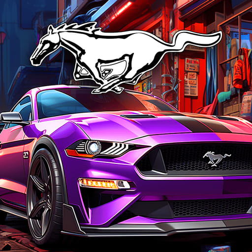 Ford Mustang Wallpapers 8K logo