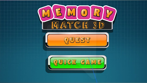 Android application Memory Match 3D screenshort