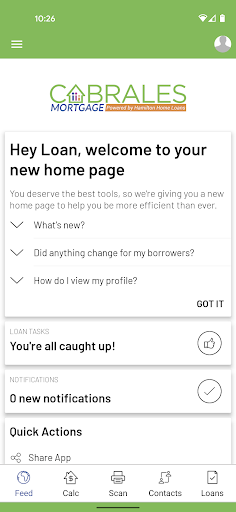 Screenshot of Cabrales Mortgage