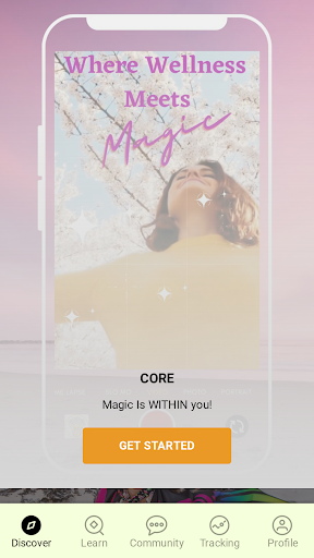 Android application Core Unique Wellness screenshort