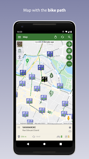 Android application Amiens Vélo screenshort