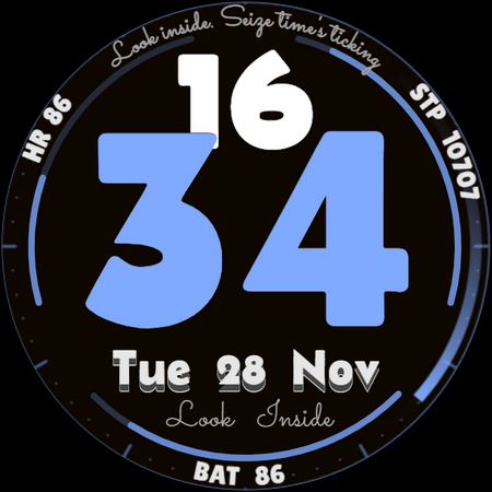 Look inside seize time ticking