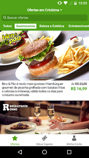 Android application Meu Barato screenshort