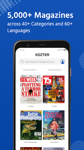 Screenshot of Edzter - Digital Library