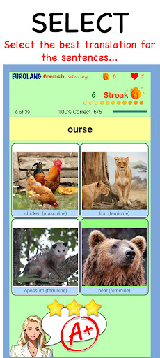 EuroLang: AI Language Learning Screen 3