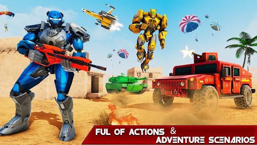 FPS Robot Transform Gun Games Screen 3