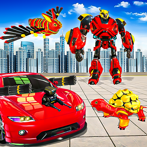 Rabbit Robot Car Transform 3D logo