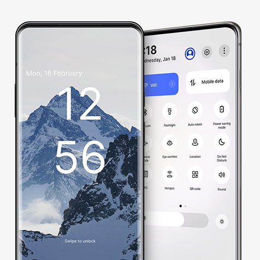 Android 13 Style Lock screen logo