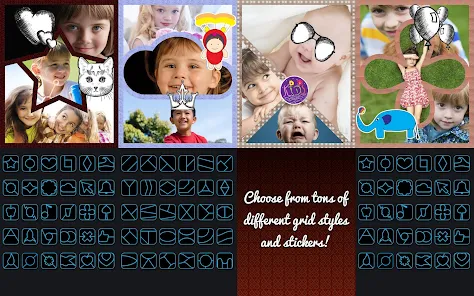Photo grid stickers deals
