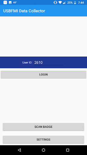 Android application USBFMI Data Collector screenshort