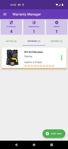 Warranty Manager Cloud Screen 3