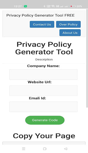 Privacy Policy Generator Easy