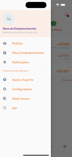 PedeAqui Delivery - Gestor Screen 2