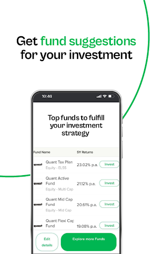 SIP & Mutual Fund Calculator Screen 2