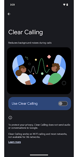 Screenshot of Device Connectivity Service