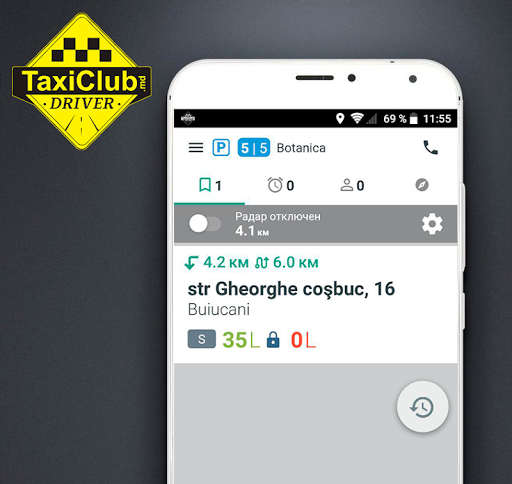 TaxiClub - Driver Screen 2