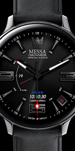 Android application Messa Watch Face TE50 Police screenshort